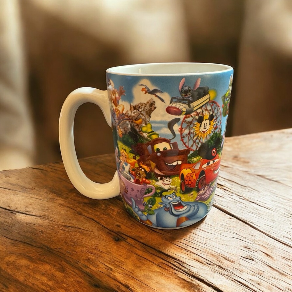Disneyland Resort Animated Character Mug with Grandma on the Handle
